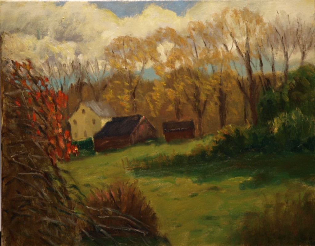 Fall - Edelstein's, Oil on Canvas, 16 x 20 Inches, by Richard Stalter, $650