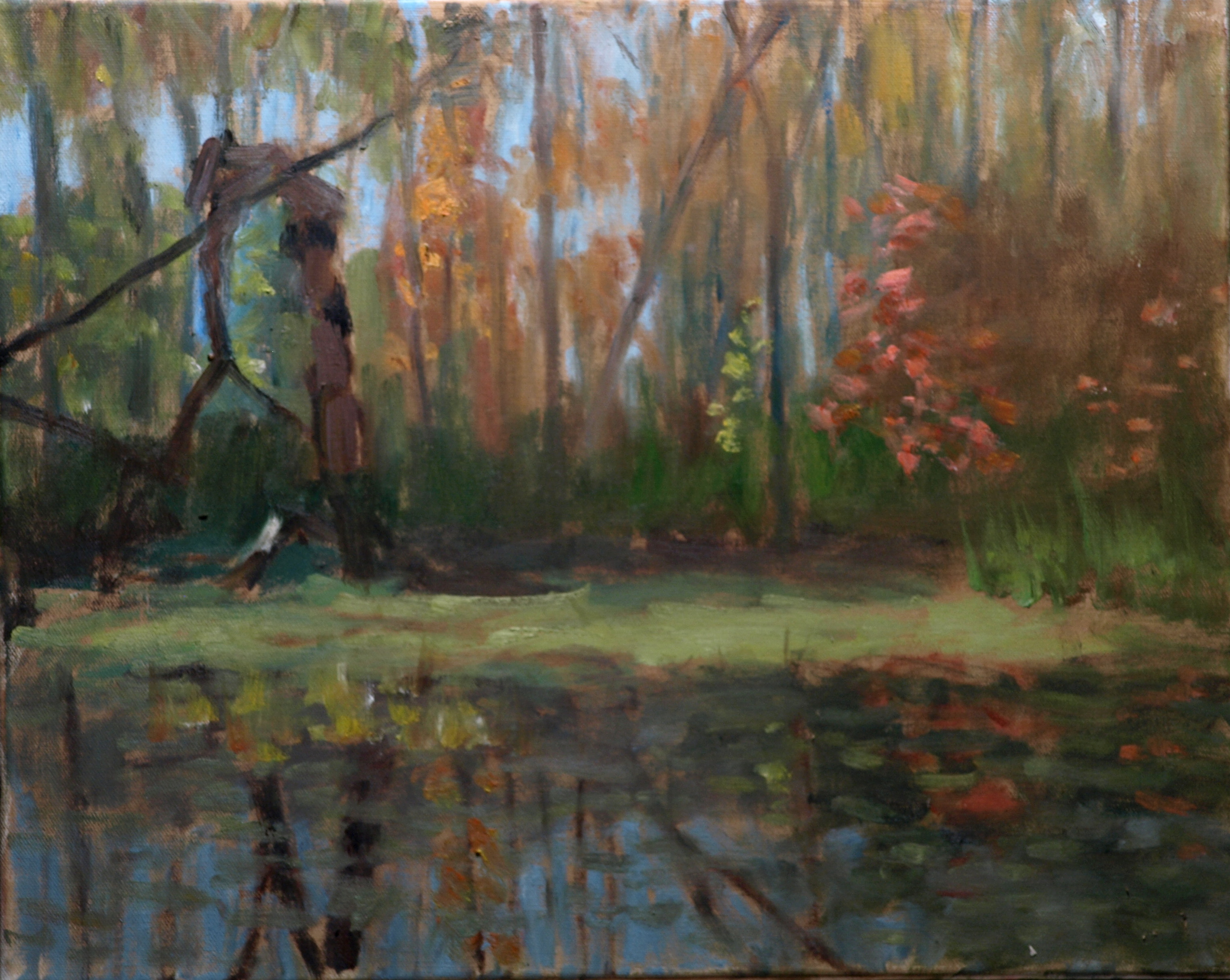 Amy's Marsh, Oil on Canvas, 16 x 20 Inches, by Richard Stalter, $450