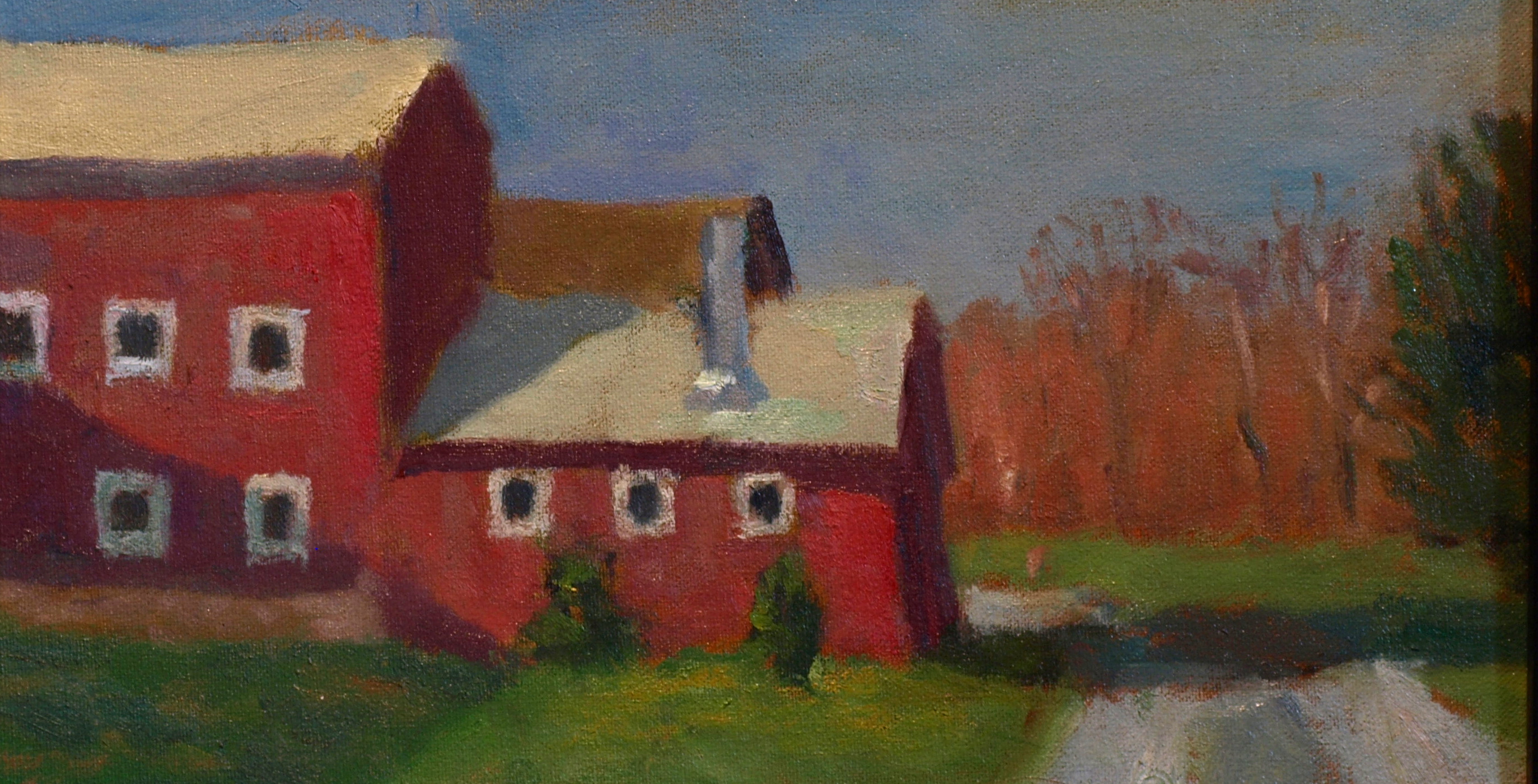 Sullivan Farms, Oil on Canvas on Panel, 8 x 14 Inches, by Richard Stalter, $220