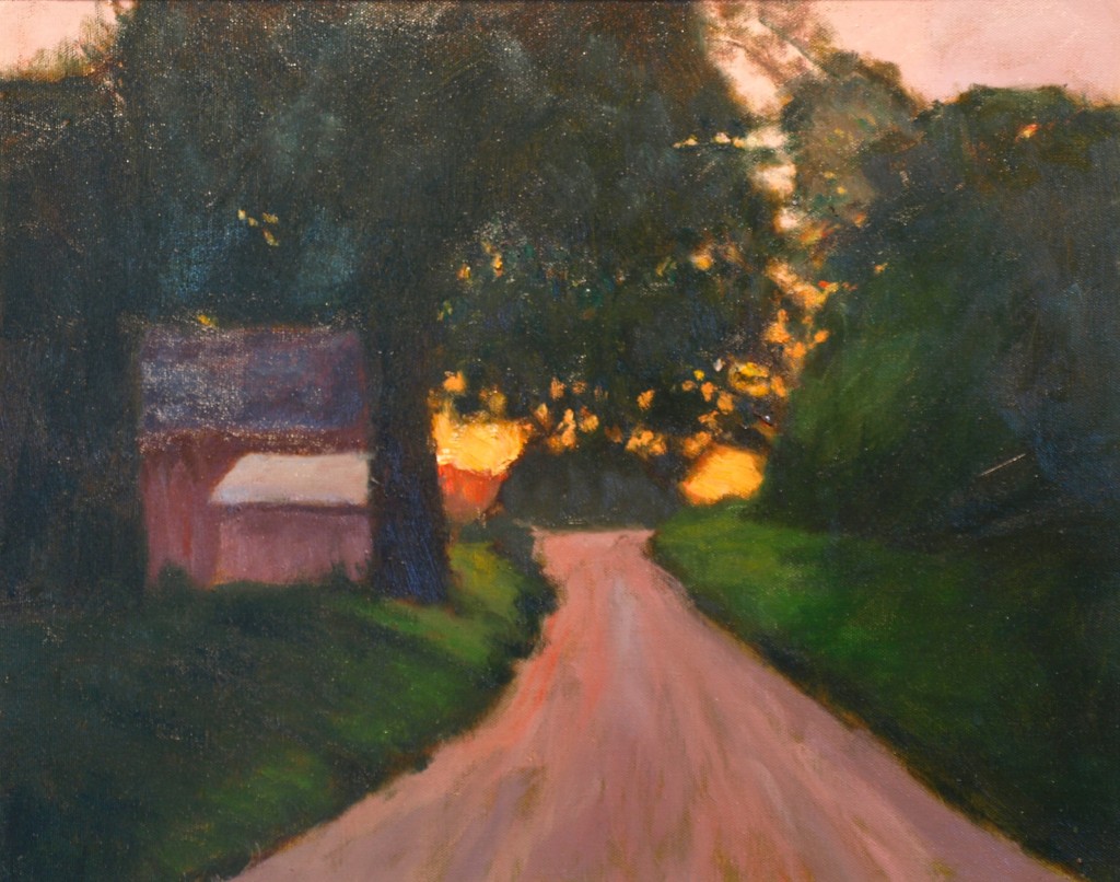 Glorious Sunset, Oil on Canvas, 20 x 24 Inches, by Richard Stalter, $650