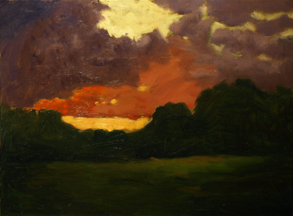 After the Heavy Rains, Oil on Canvas, 18 x 24 Inches, by Richard Stalter, $750