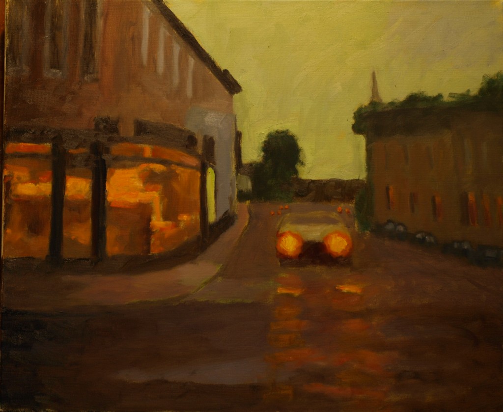 Mystic Evening, Oil on Canvas, 20 x 24 Inches, by Richard Stalter, $700