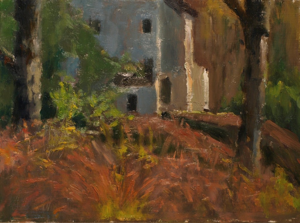 My House -- Autumn, Oil on Panel, 9 x 12 Inches, by Richard Stalter, $220